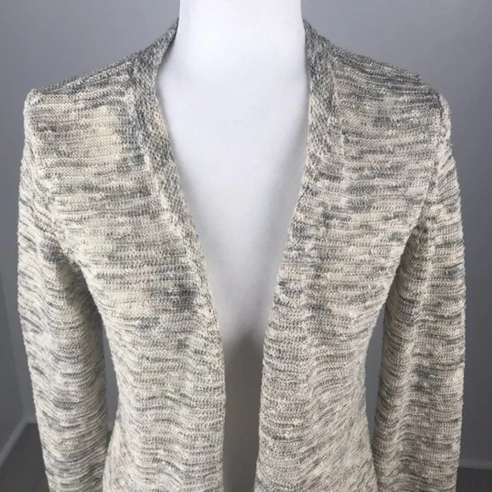 Belldini Metallic Open-Front Cardigan Size M - Picture 2 of 6